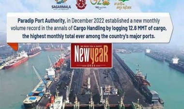 Paradip port handled record monthly cargo volume in December