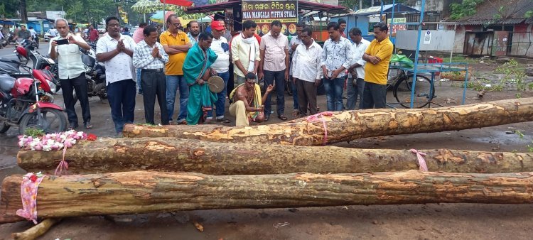 ପବିତ୍ର ଅକ୍ଷୟ ତୃତୀୟା ଅବସରରେ ଠାକୁରଙ୍କ ରଥକାଠ ଅନୁକୂଳ