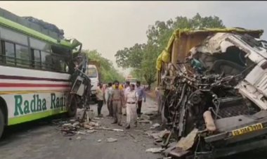 ବସ ଓ ଟ୍ରେଲର ଧକ୍କା, ୧୨ରୁ ଅଧିକ ଆହତ