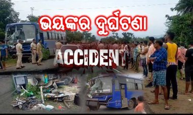 ଦିଗପହଣ୍ଡିରେ ଦୁଇ ବସ୍‌ ମଧ୍ୟରେ ମୁହାଁମୁହିଁ ଧକ୍କା; ମୃତ୍ୟୁ ସଂଖ୍ୟା ୧୨