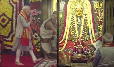 ତେଲଙ୍ଗାନାର ଭଦ୍ରକାଳୀ ମନ୍ଦିରରେ ପ୍ରଧାନମନ୍ତ୍ରୀ