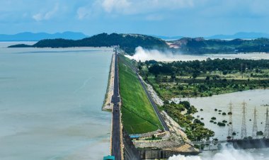 ହୀରାକୁଦ ଡ୍ୟାମ୍‌: ଜଳପତ୍ତନ ରହିଛି ୬୧୪.୮୭ ଫୁଟ