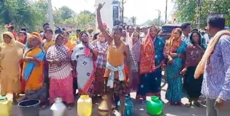 ପାନୀୟ ଜଳ ଯୋଗାଣ ସମସ୍ୟା ନେଇ ଜାତୀୟ ରାଜପଥ ଅବରୋଧ