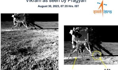 ସ୍ମାଇଲ୍ ପ୍ଲିଜ୍ ! ଲ୍ୟାଣ୍ଡର ବିକ୍ରମର ଫଟୋ ଉଠାଇଲା ରୋଭର ପ୍ରଜ୍ଞା