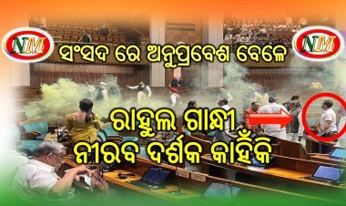 ସଂସଦରେ ଅନୁପ୍ରବେଶ ବେଳେ ରାହୁଲ ଗାନ୍ଧି ନୀରବ କାହିଁକି  ?