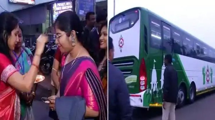 ଶ୍ରୀକ୍ଷେତ୍ରରେ ପହଞ୍ଚିଲା ଜଗନ୍ନାଥ ଏକ୍ସପ୍ରେସ; ଯାତ୍ରୀଙ୍କୁ କରାଗଲା ଭବ୍ୟ ସ୍ବାଗତ