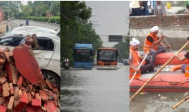 ଦିଲ୍ଲୀ-ଏନସିଆରରେ ବର୍ଷା ତାଣ୍ଡବ; ବିଭିନ୍ନ କାରଣରୁ ୯ମୃତ, ୩ଜଣ ଆହତ