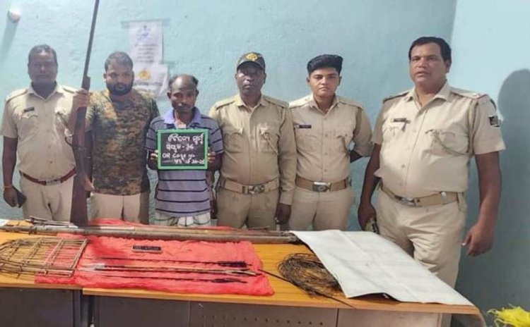 ବିକ୍ରି ପୂର୍ବରୁ ଶିକାରୀ ଠାରୁ ୨୫କିଲୋ ସମ୍ବର ମାଂସ ଜବତ