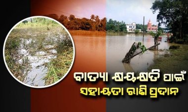ବାତ୍ୟାରେ କ୍ଷତିଗ୍ରସ୍ତଙ୍କୁ ସହାୟତା ରାଶି ବାଣ୍ଟିବେ ଜିଲ୍ଲାପାଳ