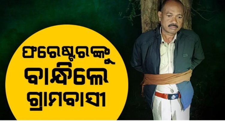ନୂଆଡିହି ଫରେଷ୍ଟରଙ୍କୁ ଗଛରେ ବାନ୍ଧିଲେ ଗ୍ରାମବାସୀ