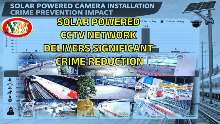 EAST COAST RAILWAY’S SOLAR POWERED CCTV NETWORK DELIVERS SIGNIFICANT CRIME REDUCTION